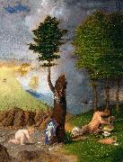 Lorenzo Lotto Allegory of Virtue and Vice France oil painting artist